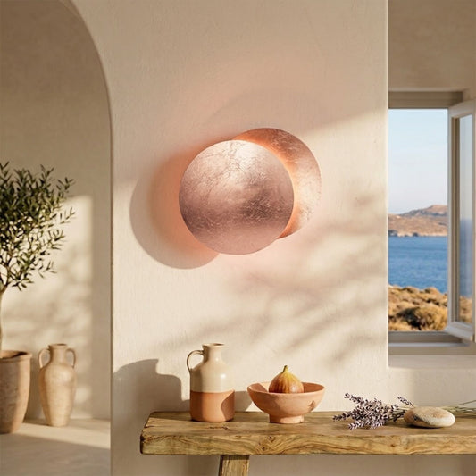 ECLIPSE — Applique Murale Disques Dorés