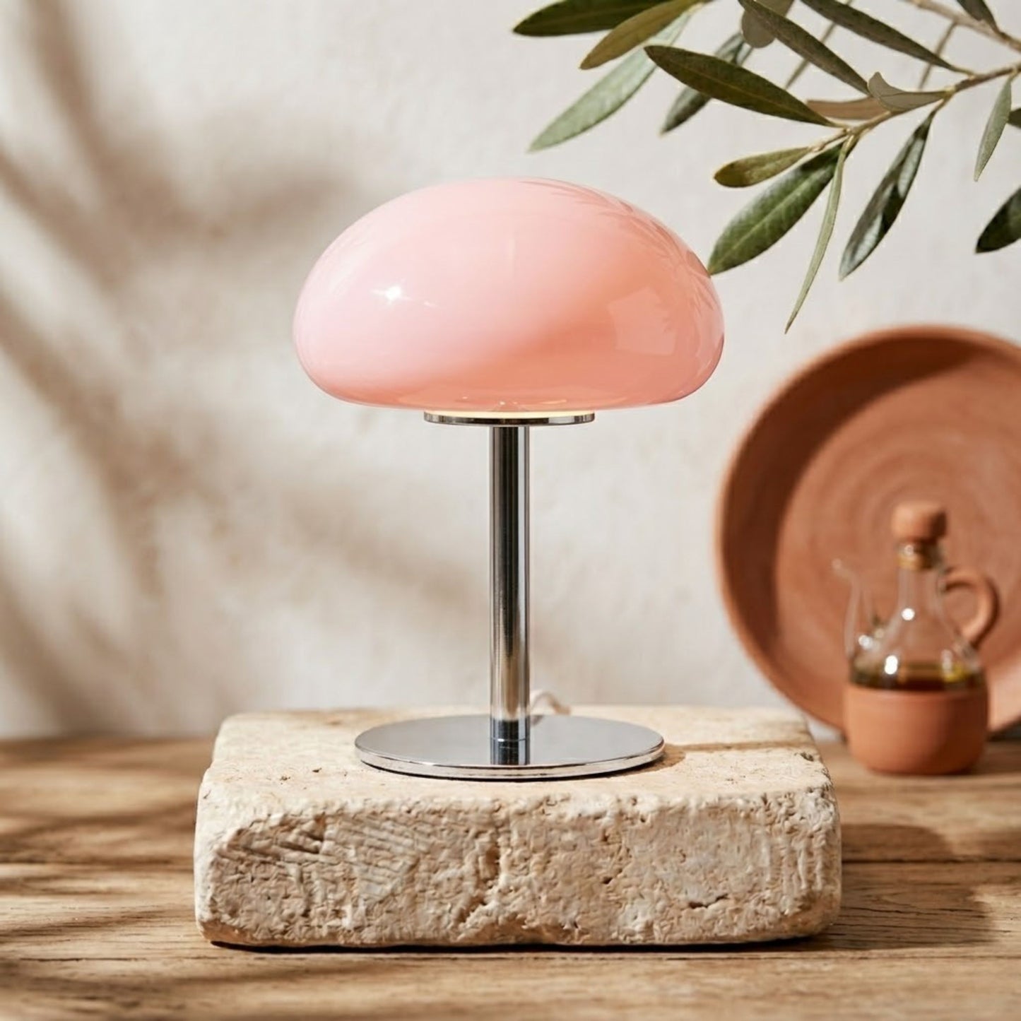 ORVAE — Lampe de Table Dôme en Verre Laqué