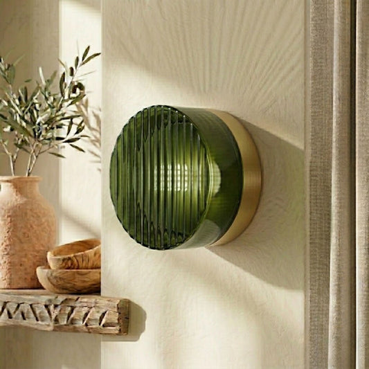 LUCIE — Applique Murale en Acrylique Soufflé Ambré