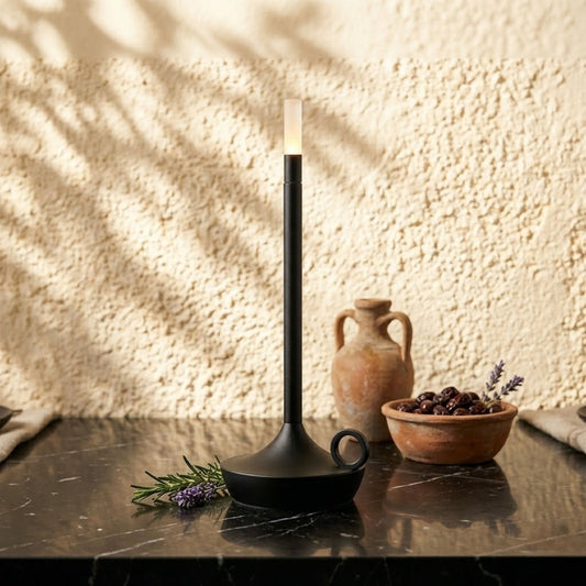 TIVANE — Lampe de Table Chandelier en Métal Doré