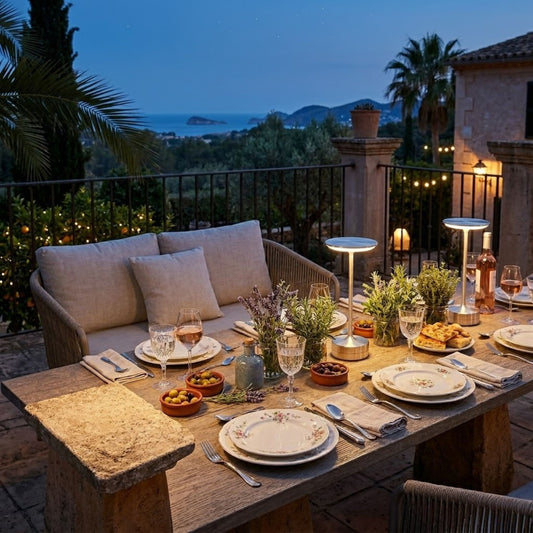 STELAR — Lampe de Table Metal Tige Fine Sans Fil